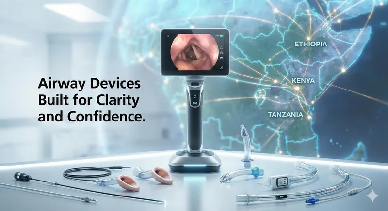 Laryngo Pro Medical laryngoscope device macro detail