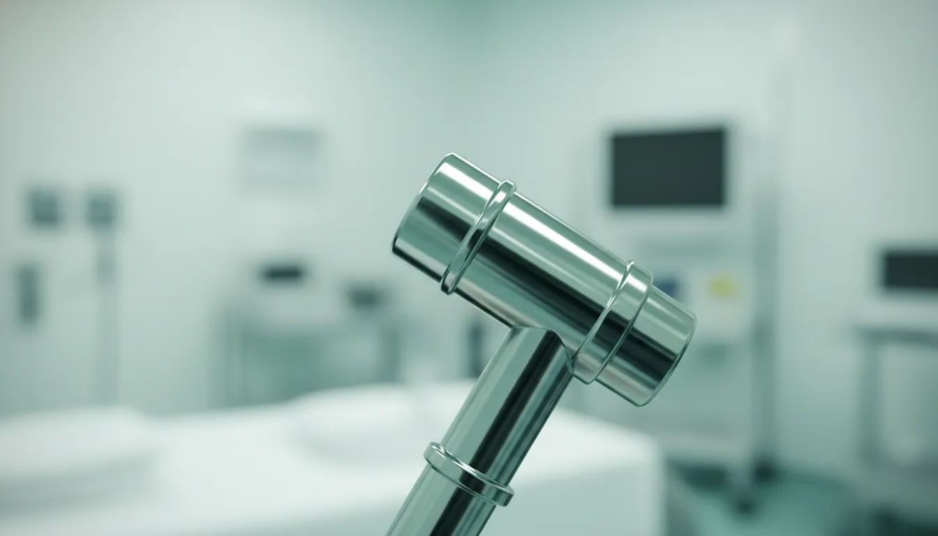 Professional laryngoscope device in clinical setting