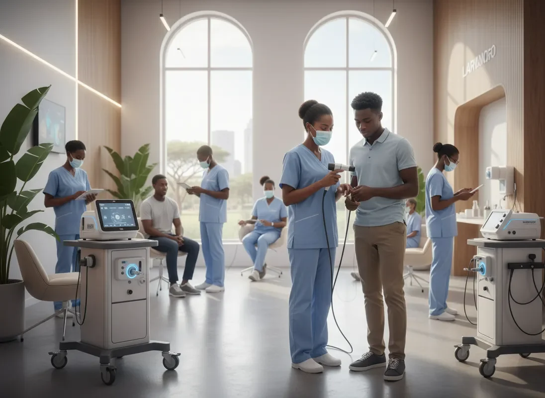 Medical clinic using Laryngo Pro Medical equipment